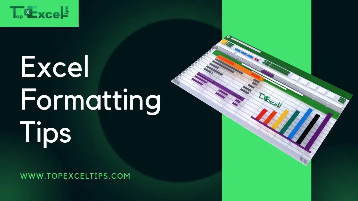 this image shows the excel formatting tips