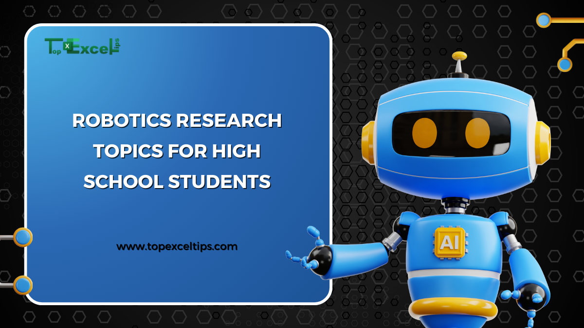 robotics research topics for high school students