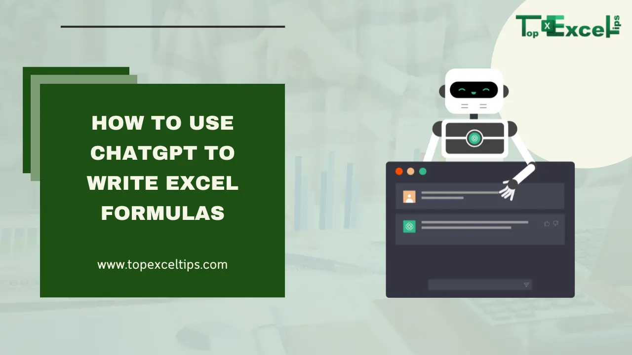 How To Use Chatgpt To Write Excel Formulas